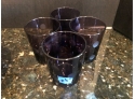 Serving Bowl And Purple Glasses - Measurements In Photos