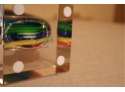 Badash Art Glass Pice - Swirled Design In Multicolor Radiance  15'h