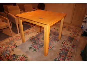 Blonde Table 30' X 36' X 36' - Stamp Underneath - Please View Photos