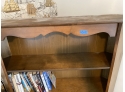 Large Wooden Desk And Bookshelf