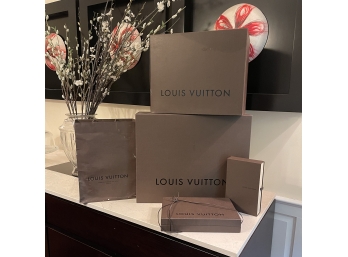 Louis Vuitton Shopping Bag & Empty Boxes Lot
