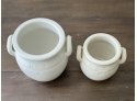 2 Hoganas Keramik Stengods Sweden Stoneware Crock Pots - 1/2 L & 1 L - In Great Condition