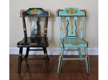 Vintage Pennsylvania Amish Hand Made Children's Chairs