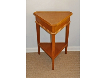 Triangular Wooden Side Table