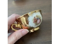 Vintage Bavaria Mayer Wiesau Fragonard 17Pc Gold Gilded Coffee Set For 6