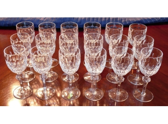 Set Of 18 Waterford Crystal Wine Glasses