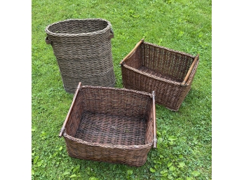 Three Baskets From Hold Everything - Lot #5