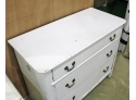 Vintage 3-Drawer Chest Of Drawers - Painted White