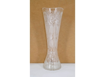 Large Cut Crystal Vase - 18.5' Tall