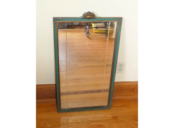 Vintage Gilt Framed Etched Mirror