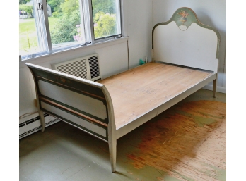 Antique Painted Single Bed