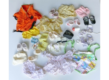 Large Lot Of Doll Clothes & Shoes - Cabbage Patch, Etc