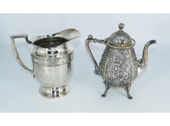 Two Silver Plate Pitchers - Reed & Barton