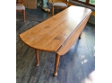 Vintage French Country Drop Leaf Oval Dining Table - 7Ft
