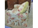 Slip Covered Arm Chair With Feather/Down Pillow