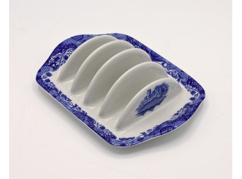 Spode Blue Italian Porcelain Toast Stand