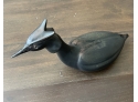 Gunnar Nylund Stoneware Grebe Sculpture For Rorstrand - 1940's-1950's - AS IS