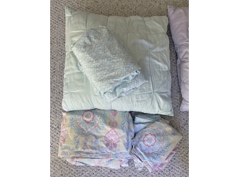 Pottery Barn Teen Cotton Twin Sheet Set, Duvet Cover & Decorative Pillow