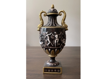 Vintage Von Schierholz Porcelain Rococo Styled Urn