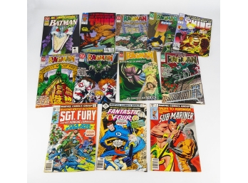Lot Of 12 Marvel & DC Comics - 1970's To 1990's
