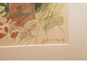 Original Gunnar Brusewitz Watercolor With Pencil Painting - Reindeer