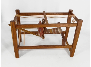 Vintage Display Model Miniature Of An Antique Loom