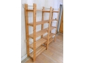 Large Solid Wood 5-Tier Shelving Unit - 67' Wide