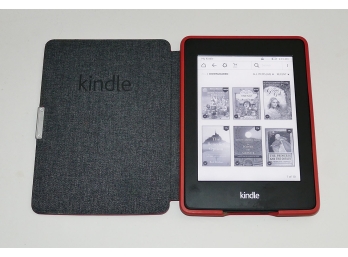 Kindle E-reader In An Amazon Protective Case
