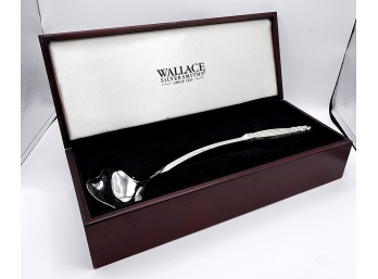 Wallace Silversmiths Danish Punch Ladle In Wooden Case