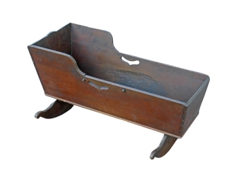 Antique 19th C. Wooden Cradle