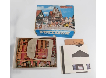 Vollmer (Germany) HO Scale Model Train Building Kit - Old Post Office (3748) - Unassembled In Box
