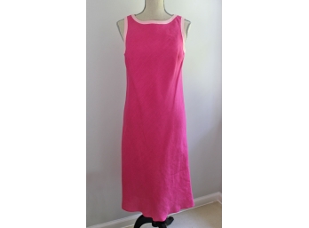 Talbots Irish Linen Pink Dress Size 8
