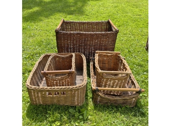 Five Baskets From Hold Everything - Lot #1