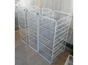 3 Elfa White Storage Frames & Wire Baskets