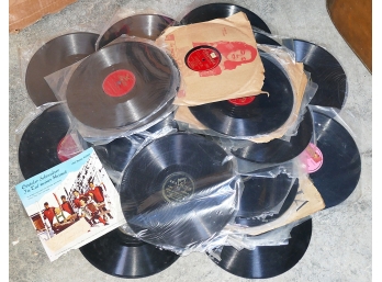 50 Vinyl Records - Sinatra. Glenn Miller, Peggy Lee, Etc - Mostly 78 RPM