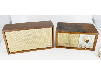 Vintage KLH Model Twenty-One FM Radio And Companion Speaker