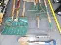 Lot Of 12 Garden Tools & Extension Pole