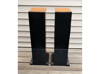 Pair Of Linn Audio Keilidh Floorstanding Speakers - In A Cherrywood Finish - Original Cost $2000
