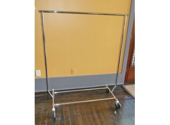 Single Rolling Clothes Rack - Adjustable