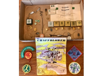 Vintage 4-H Pins, Badges, & Memorabilia