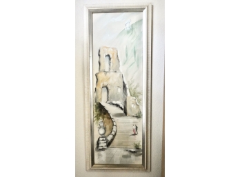 Mid Century Watercolor By Gina Titled 'Flight'