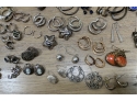 46 PAIR STERLING SILVER JEWELRY EARRINGS- LOT 2- 8.68 TOTAL T.OZ.- WE CAN SHIP!!