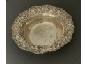 S KIRK & SON #179 HAND CHASED STERLING SILVER 11 IN BOWL FLORAL REPOUSSE 16 TROY OZ- WE CAN SHIP!