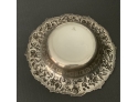 S KIRK & SON #179 HAND CHASED STERLING SILVER 11 IN BOWL FLORAL REPOUSSE 16 TROY OZ- WE CAN SHIP!