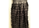 Christian Dior Black Tiered Ruffle Evening Dress