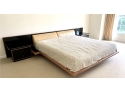 Roche Bobois Maurice Villency $14,000 King Size Bed With Nightstands Set With Tempurpedic Mattress