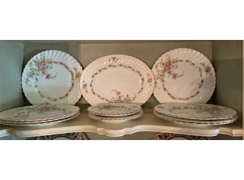LATE ADDITION! Coveted Minton Fine China Lorraine Pattern England 14 Piece Set
