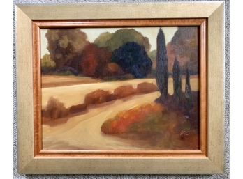 LATE ADDITION! Signed Original Painting Of Autumn Landscape