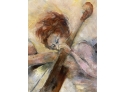 Women Playing Cello - Oil