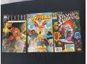Lot Of 9 Comic Books & Star Trek Soft Cover Book